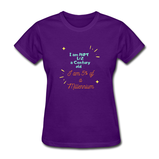 5 % of a millennium. - purple