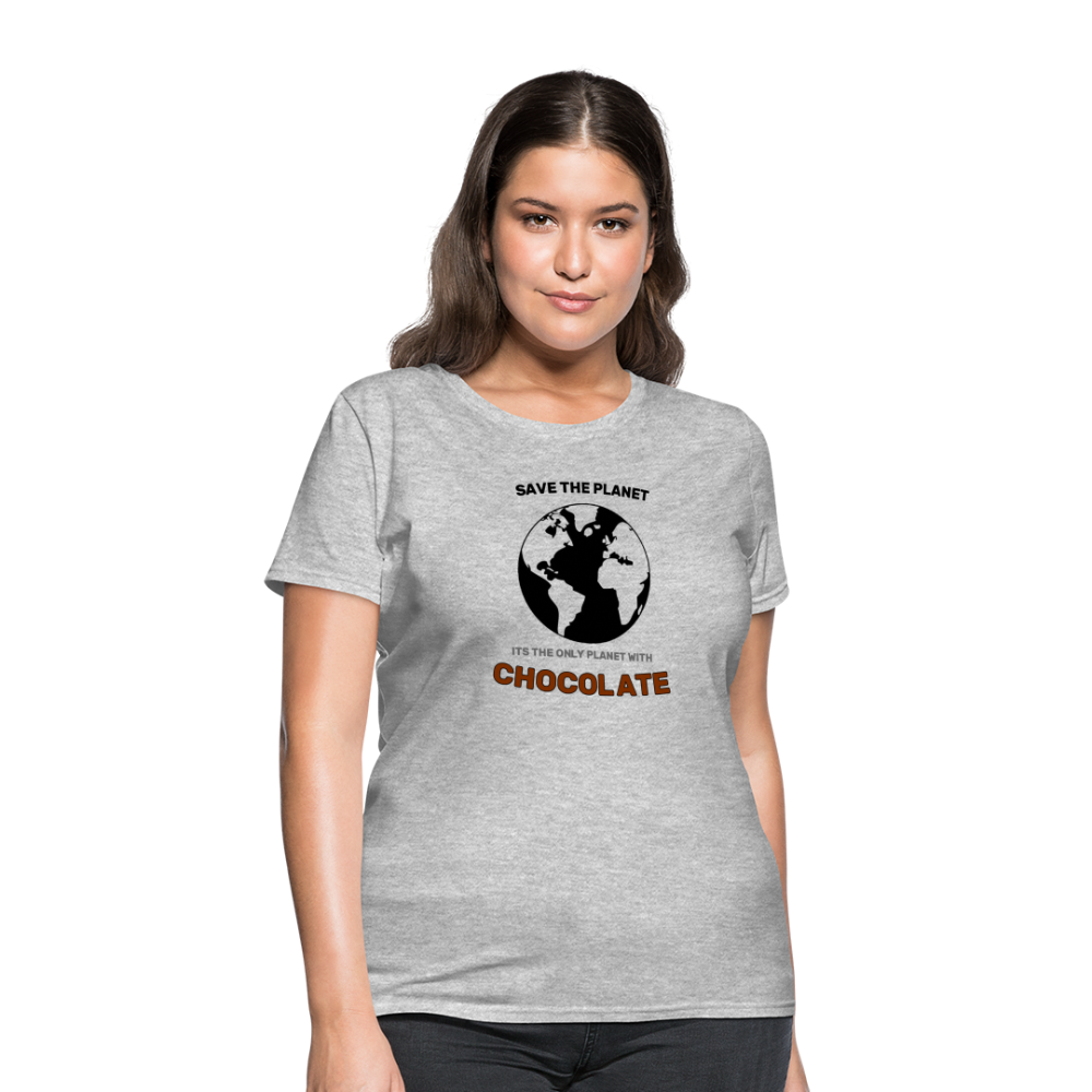 Save The Planet !, Its The Only One With Chocolate - heather gray