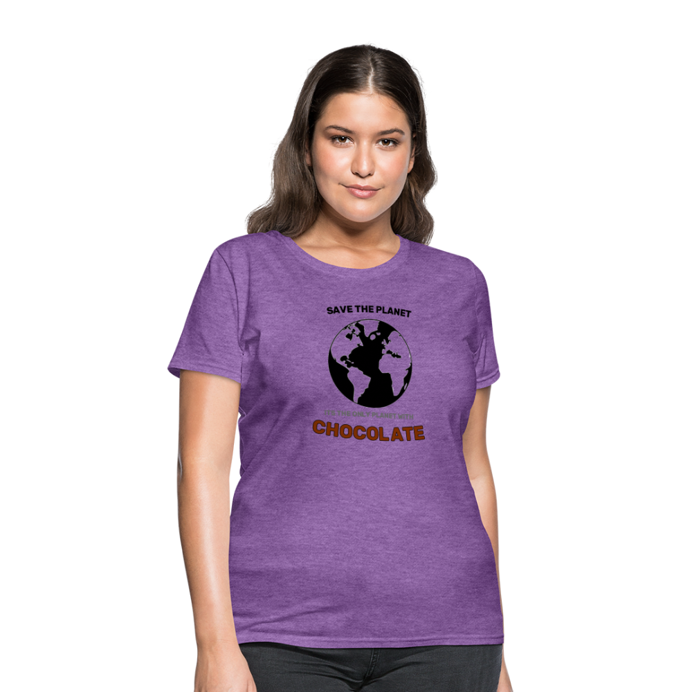 Save The Planet !, Its The Only One With Chocolate - purple heather