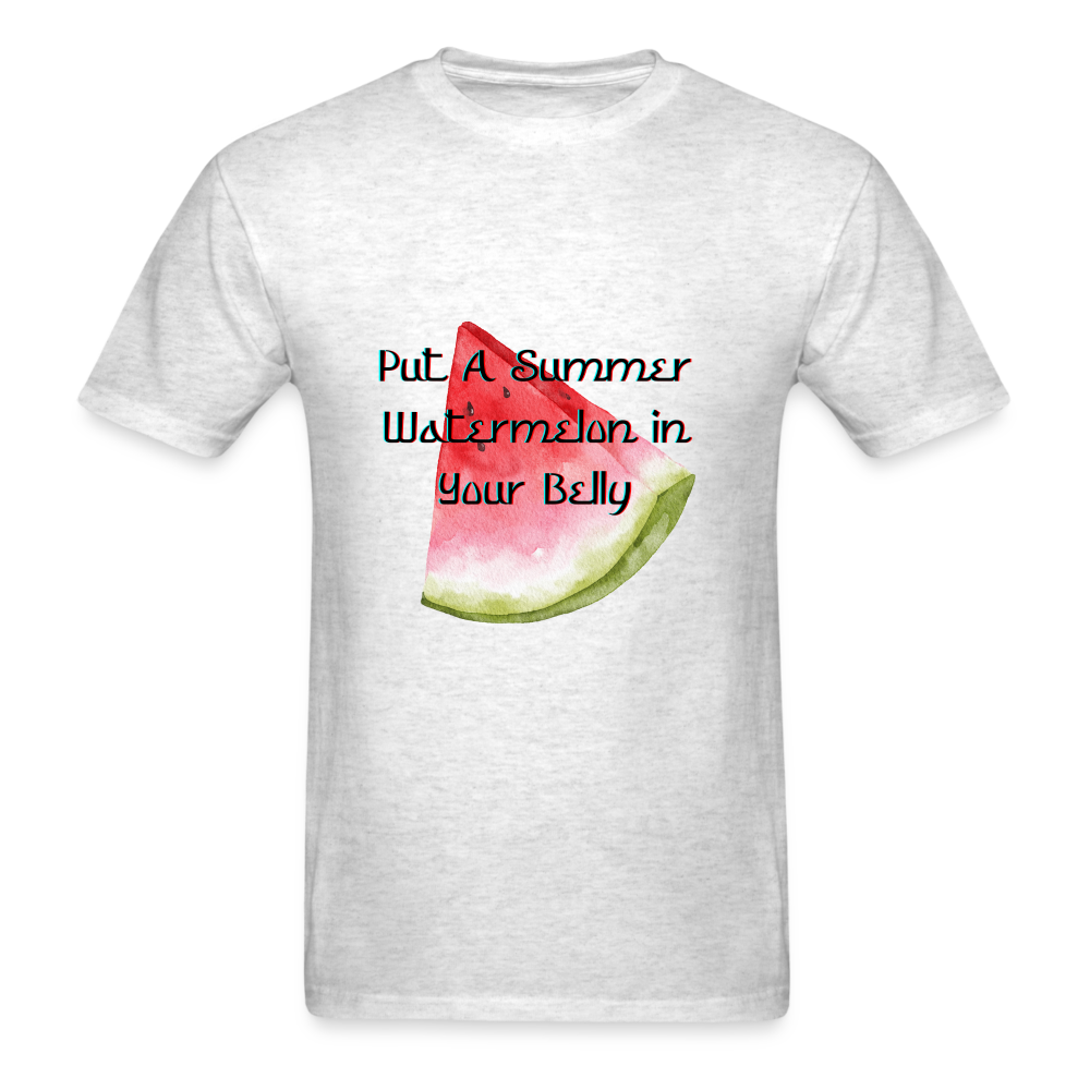 Watermelon - light heather gray